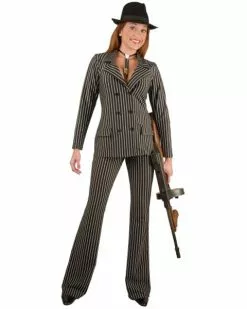 Plus Size Mob Woman Costume For Adult