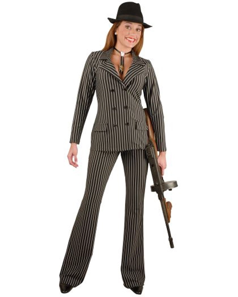 Plus Size Mob Woman Costume For Adult