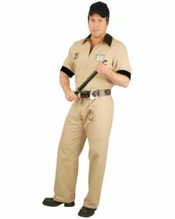 Plus Size Corrections Guard Costume For Adult