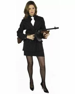 Plus Size Sexy Mafia Costume For Adult