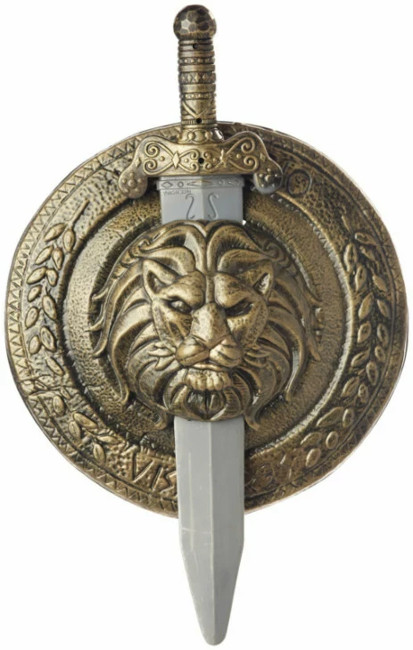 Gladiator Combat Shield And Sword