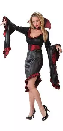 Ruffle Vampiress Plus Size Adult Costume