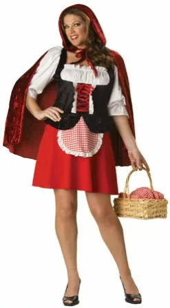 Plus Size Elite Red Riding Hood Costume For Adult