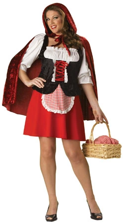 Plus Size Elite Red Riding Hood Costume For Adult