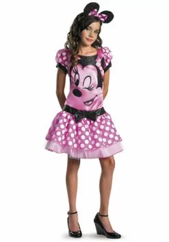 Girls Pink Minnie Mouse Costume
