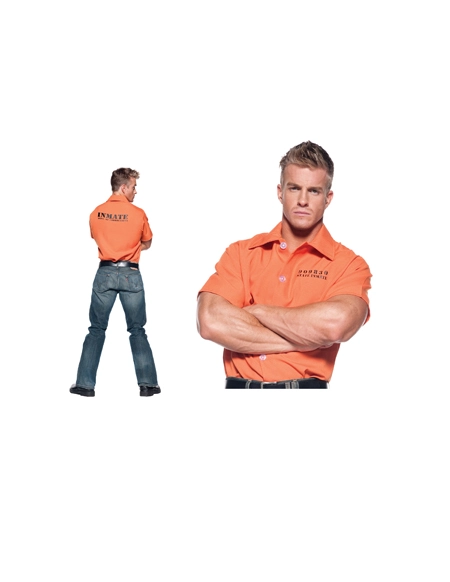 Orange Prisoner Shirt Adult Costume